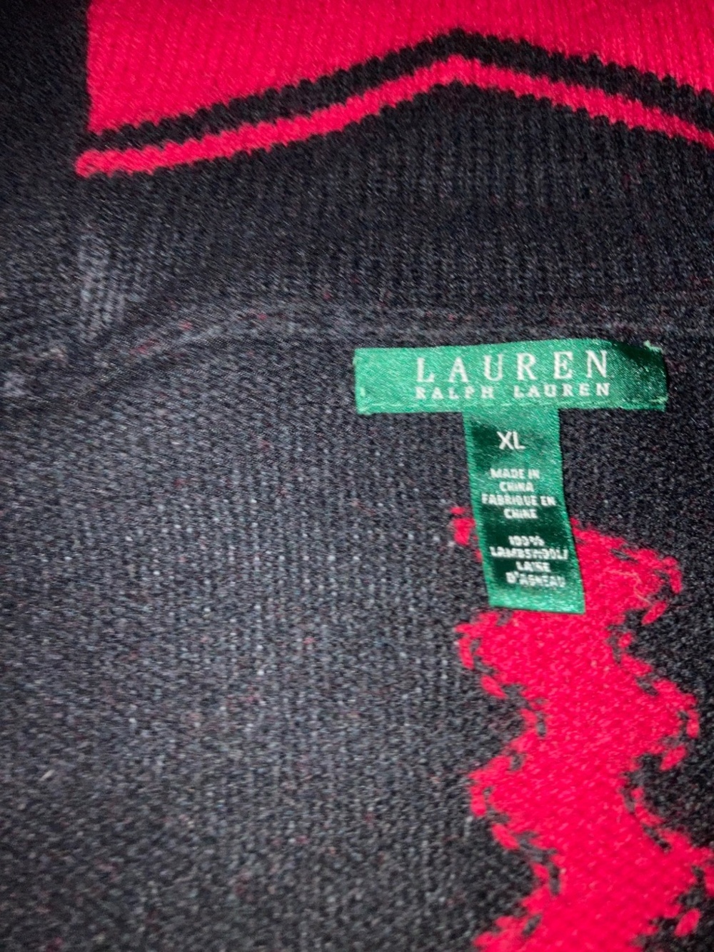 Ralph Lauren women’s (or could be men’s) lambswool belted cardigan Aztec sweater - Picture 6 of 6